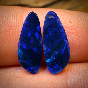 3.8cts - Australian Boulder Opal Doublet Pair