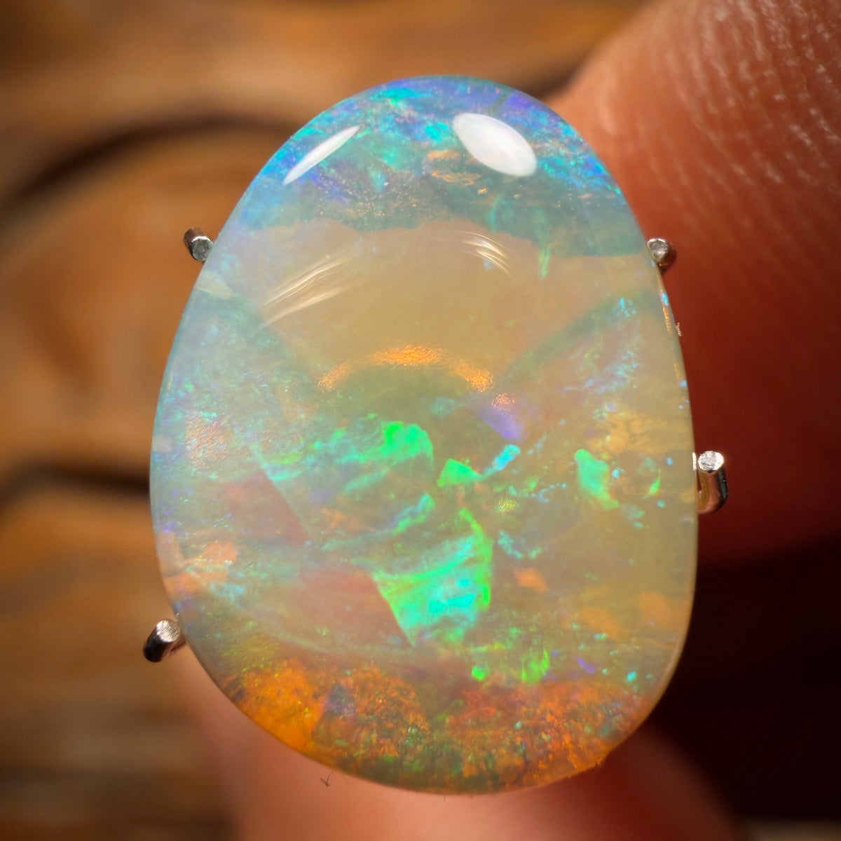 3.9cts - Solid Australian Boulder Pipe Crystal Opal