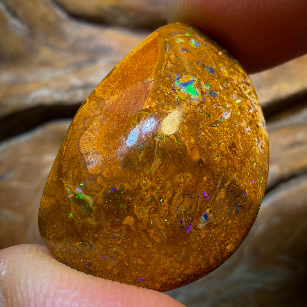 30.3cts - Tribal Yowah Nut Opal. Australian Opal