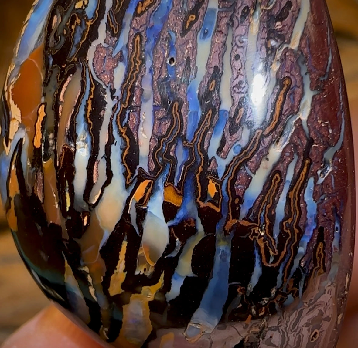 111.2cts - Tribal Koroit Nut Opal. Australian Boulder Opal - Opal Whisperers