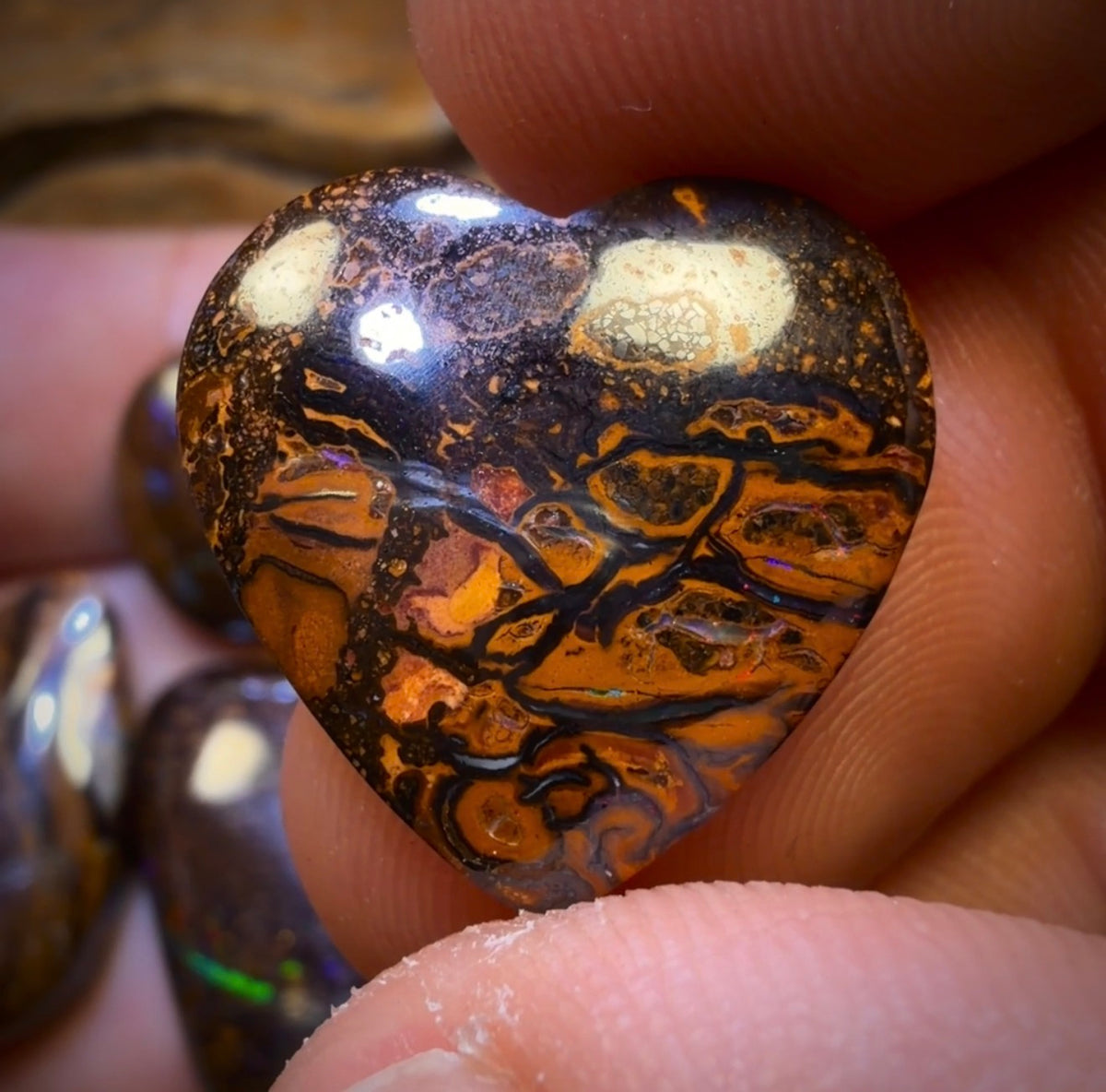 48 hour Vip Crazy Offer 99.8cts - 5x Australian Tribal Boulder Opal’s. Wholesale Dealers Parcel