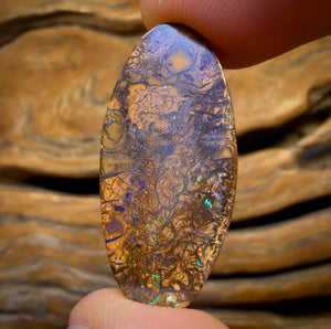 Aren’t You Glad You Waited Untill The End Card! 29.2cts - Tribal Australian Boulder Opal from Yowah