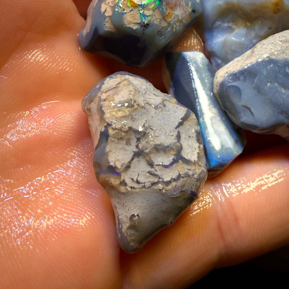 157.8cts - 5x Lightning Ridge Opal Rough Parcel