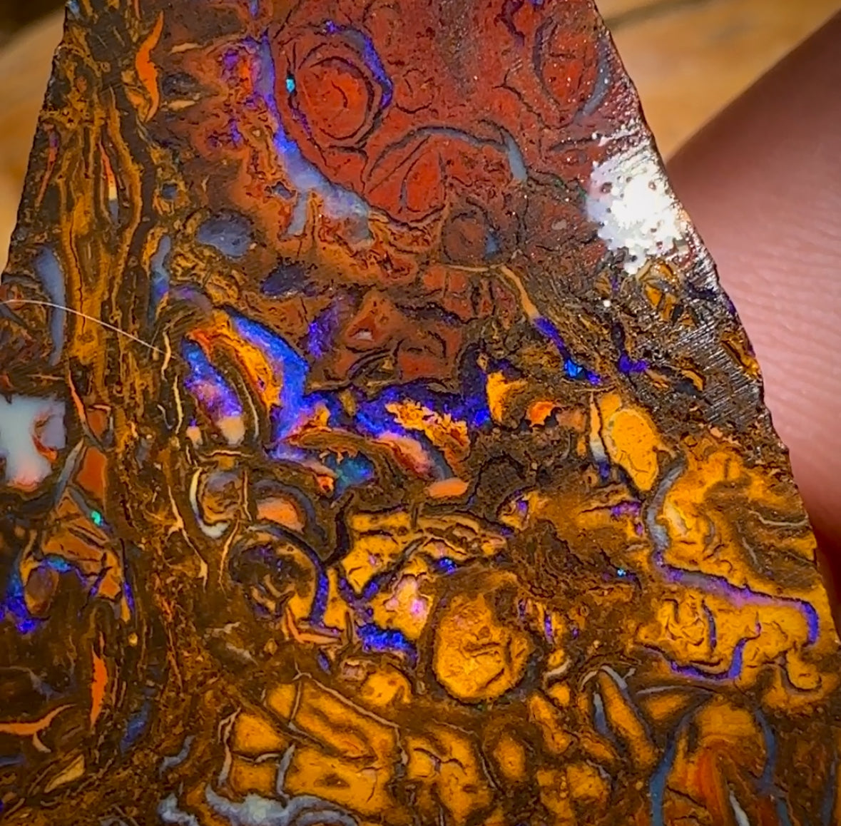 125.4cts -Tribal Split 2 Yowah Nut Opal Rough Piece. Australian Opal