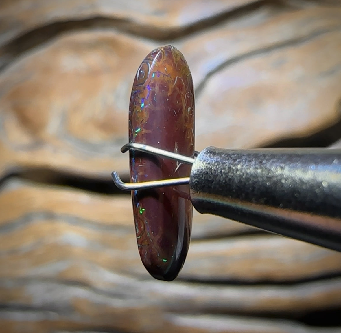 3.35cts - Amazing Pattern Queensland Boulder Opal. Australian Opal