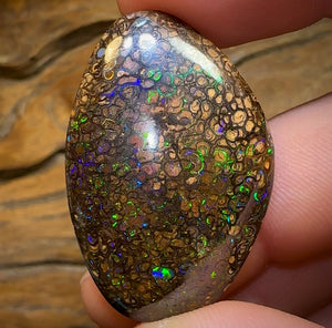 63.2cts - Yowah Nut Tribal. Australian Boulder Opal - Opal Whisperers