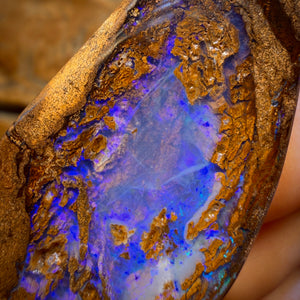 110.8cts - TOP Yowah Nut Opal. Rockpool Pattern