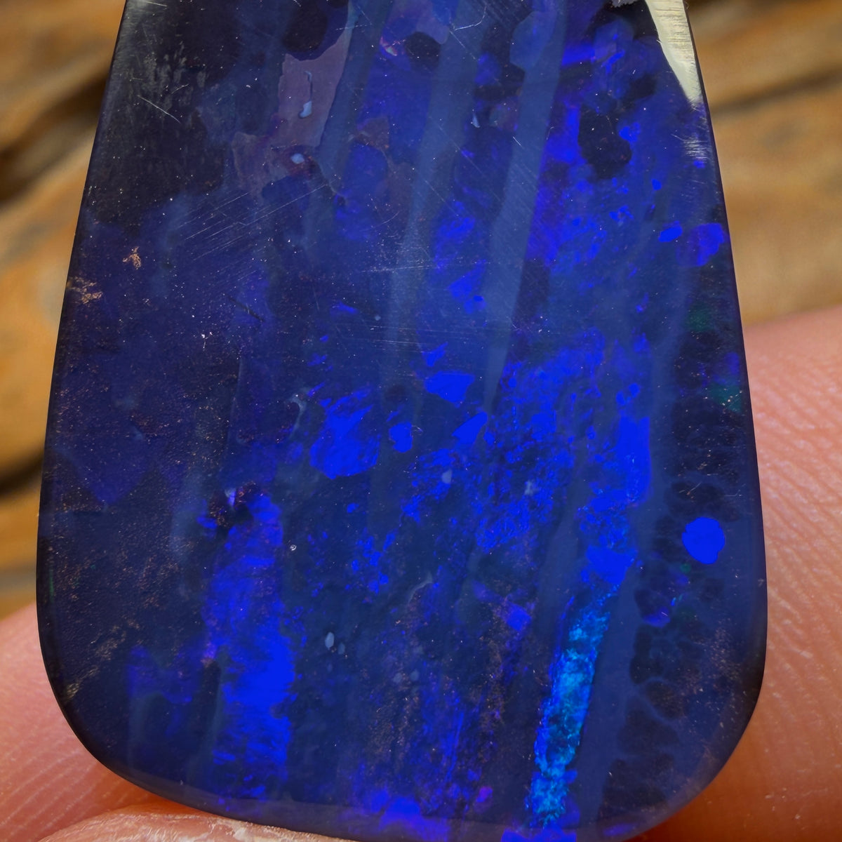 50.2cts - Top Rare Black Boulder Seam Opal from Winton