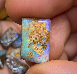 159.5cts - 12 x Queensland Boulder Opal Rough Rubs - Opal Whisperers