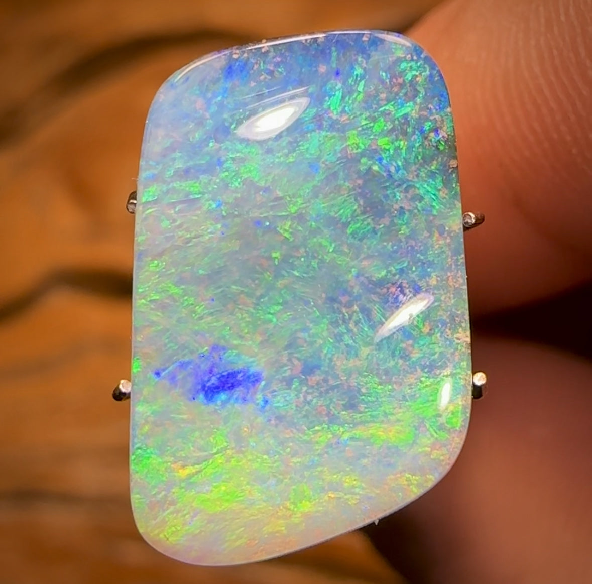 6.3cts - Solid GEM Queensland Boulder Seam Opal BANGER