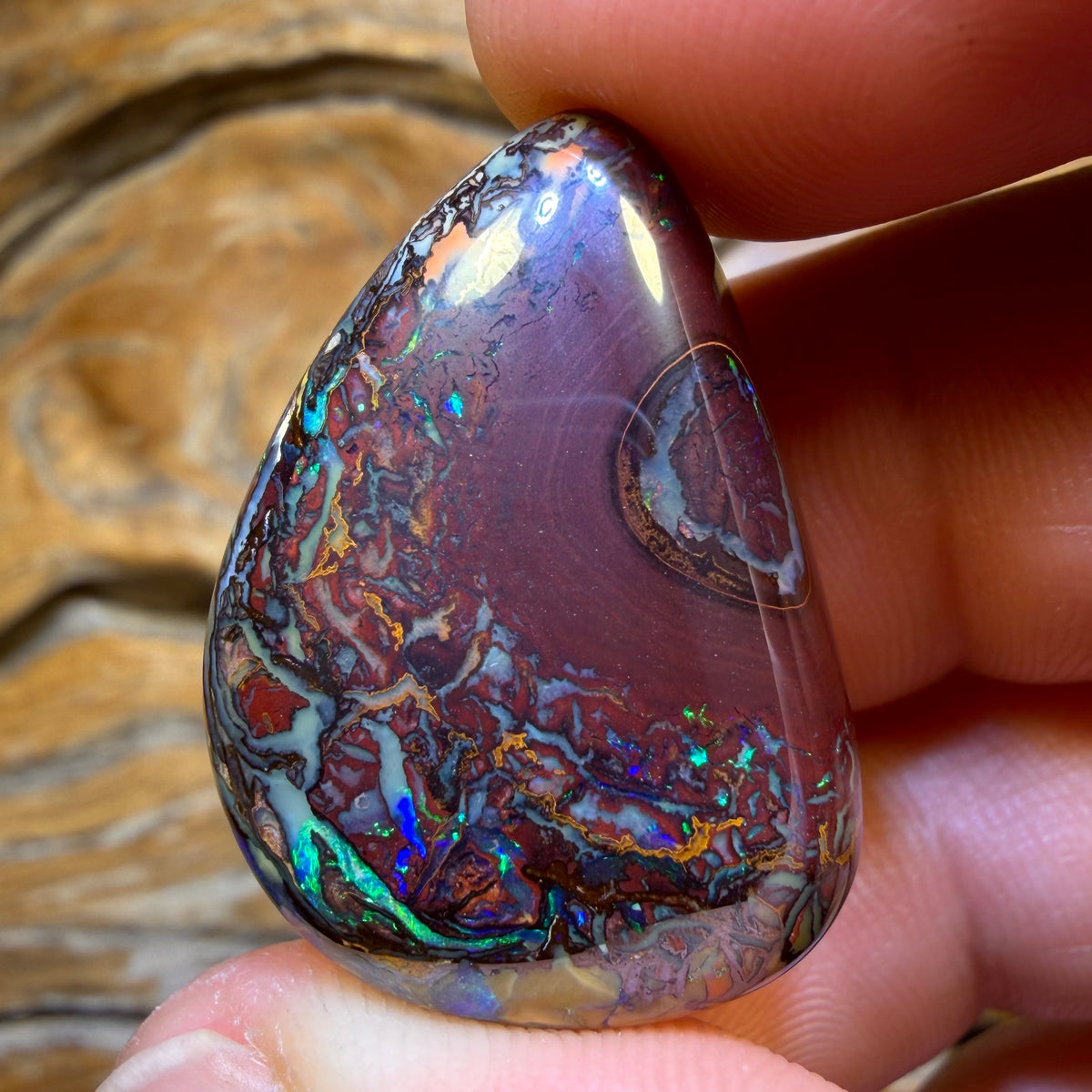 61.5cts - Tribal Queensland Boulder Opal from Yowah