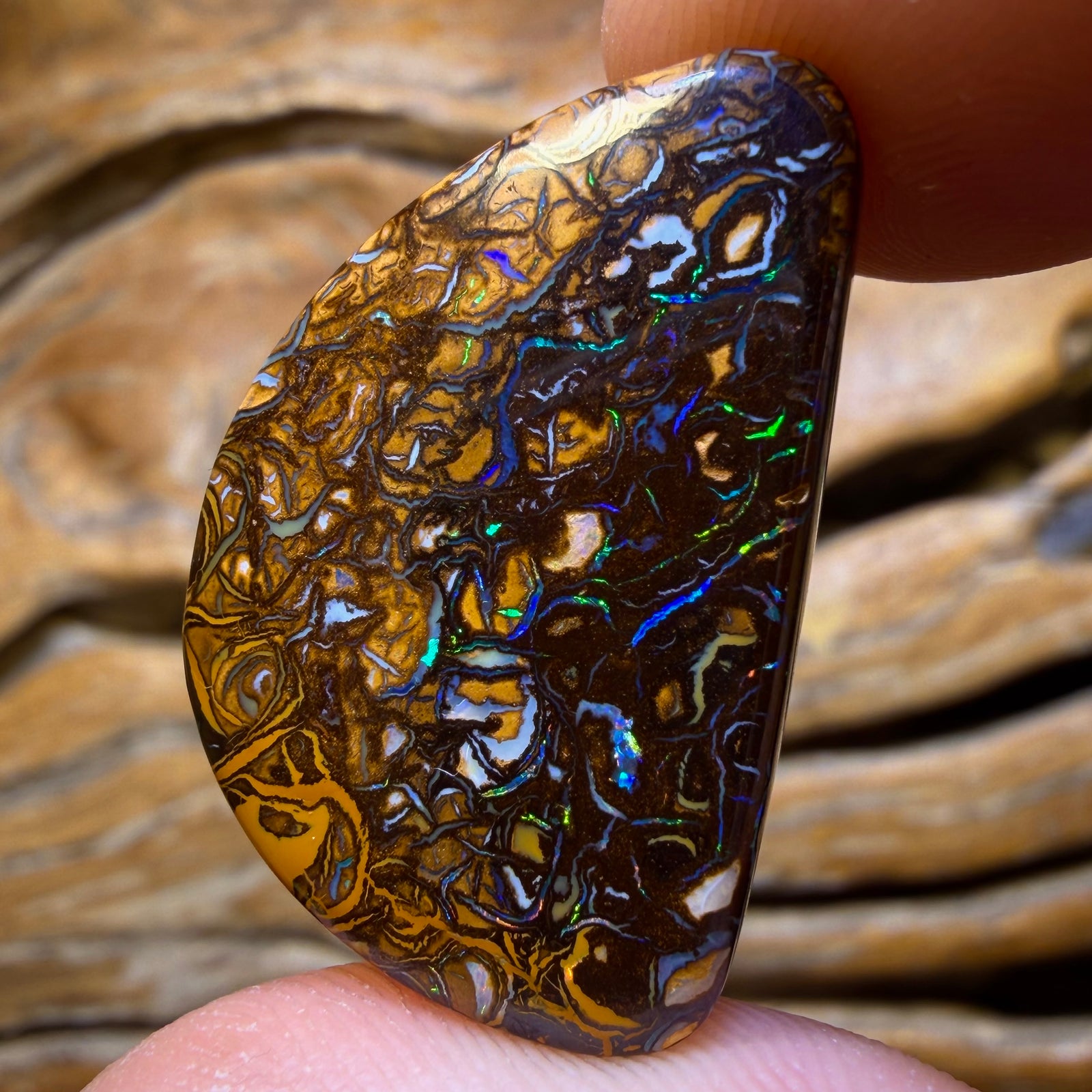 32.6cts - Tribal Queensland Boulder Opal from Yowah