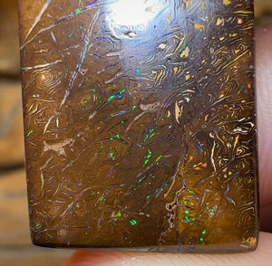 26.5cts - Double Sided Australian Boulder Opal HALF PRICE TRIBAL - Opal Whisperers