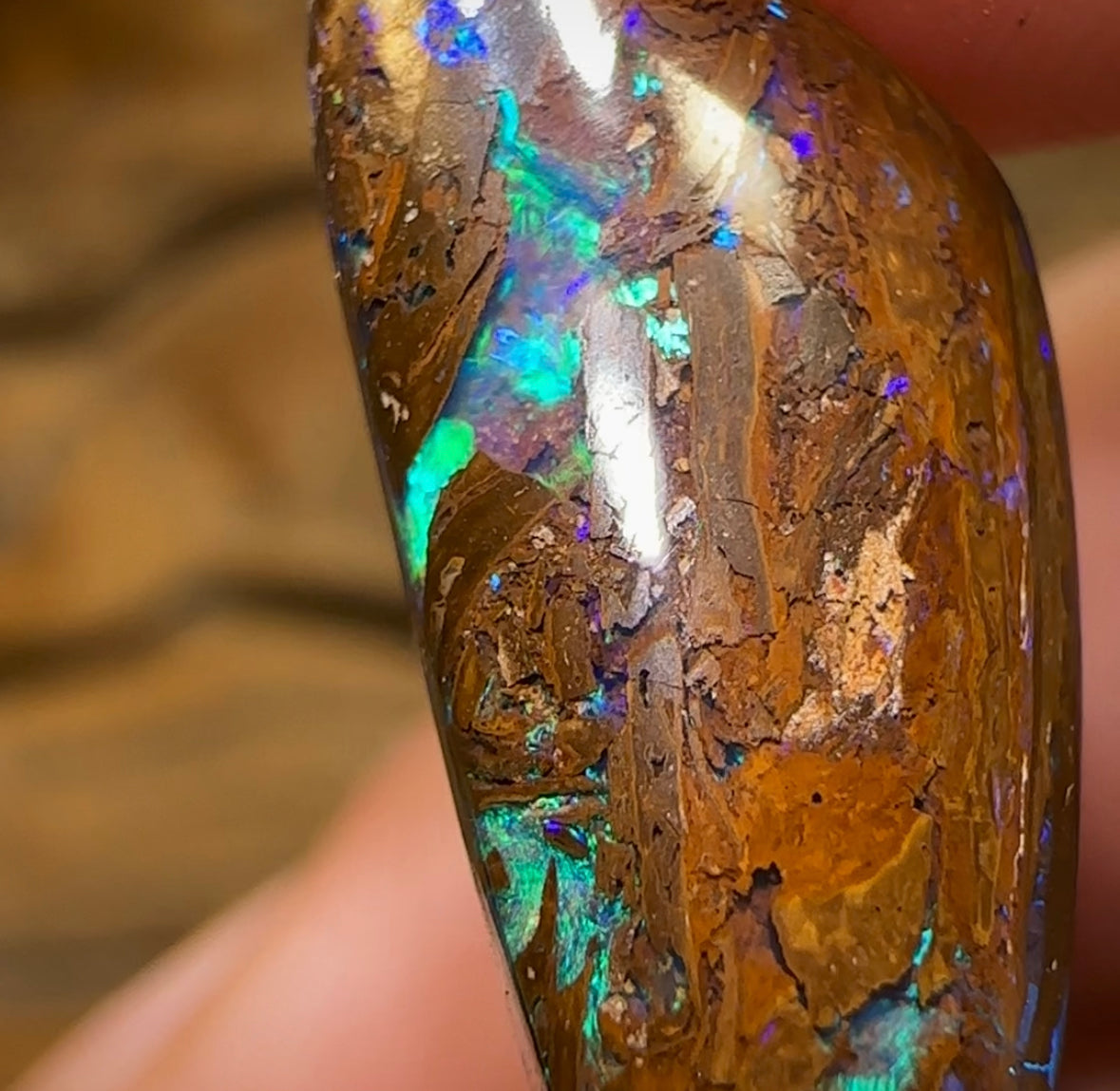 6.9cts - Yowah Boulder Australian Opal - Opal Whisperers