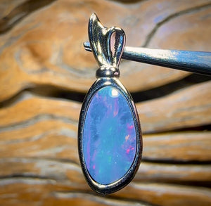 🔒Sterling Silver - WHOLESALE 9 PIECE PENDANT PARCEL. Australian Boulder Opal Doublet Jewellery
