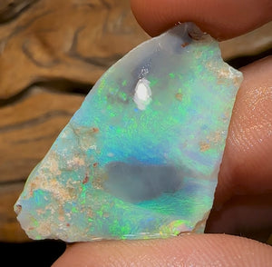 20cts - Lightning Ridge Semi Black Opal Rub - Opal Whisperers