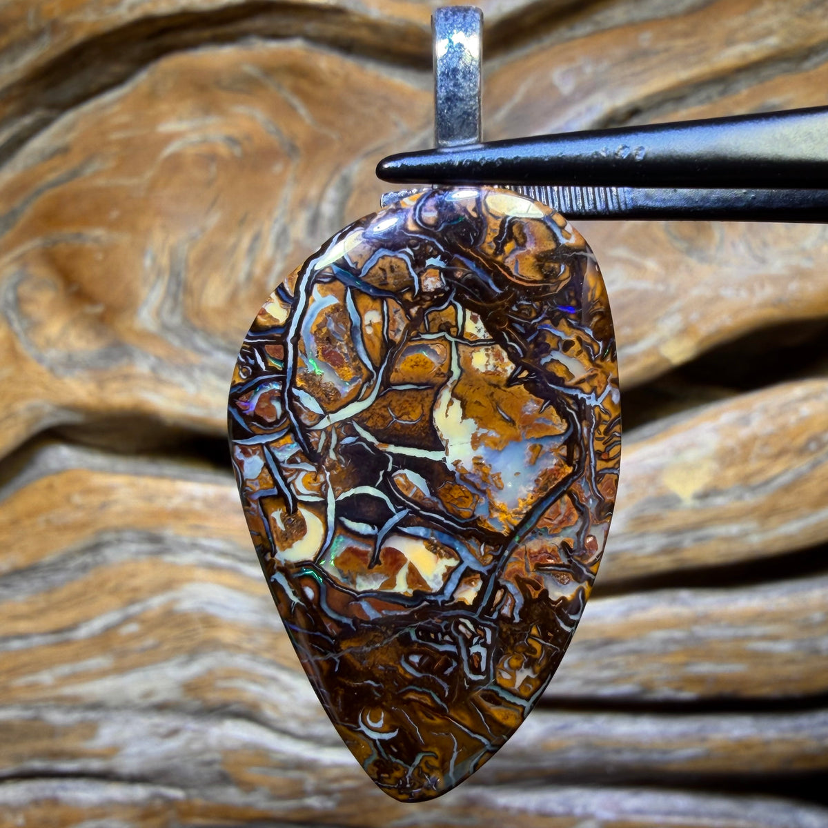 33.1cts - Solid Queensland Boulder Opal Pendant