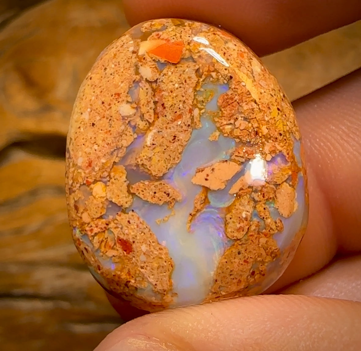 51.8cts - Boulder Pipe Opal Rub. Australian Opal