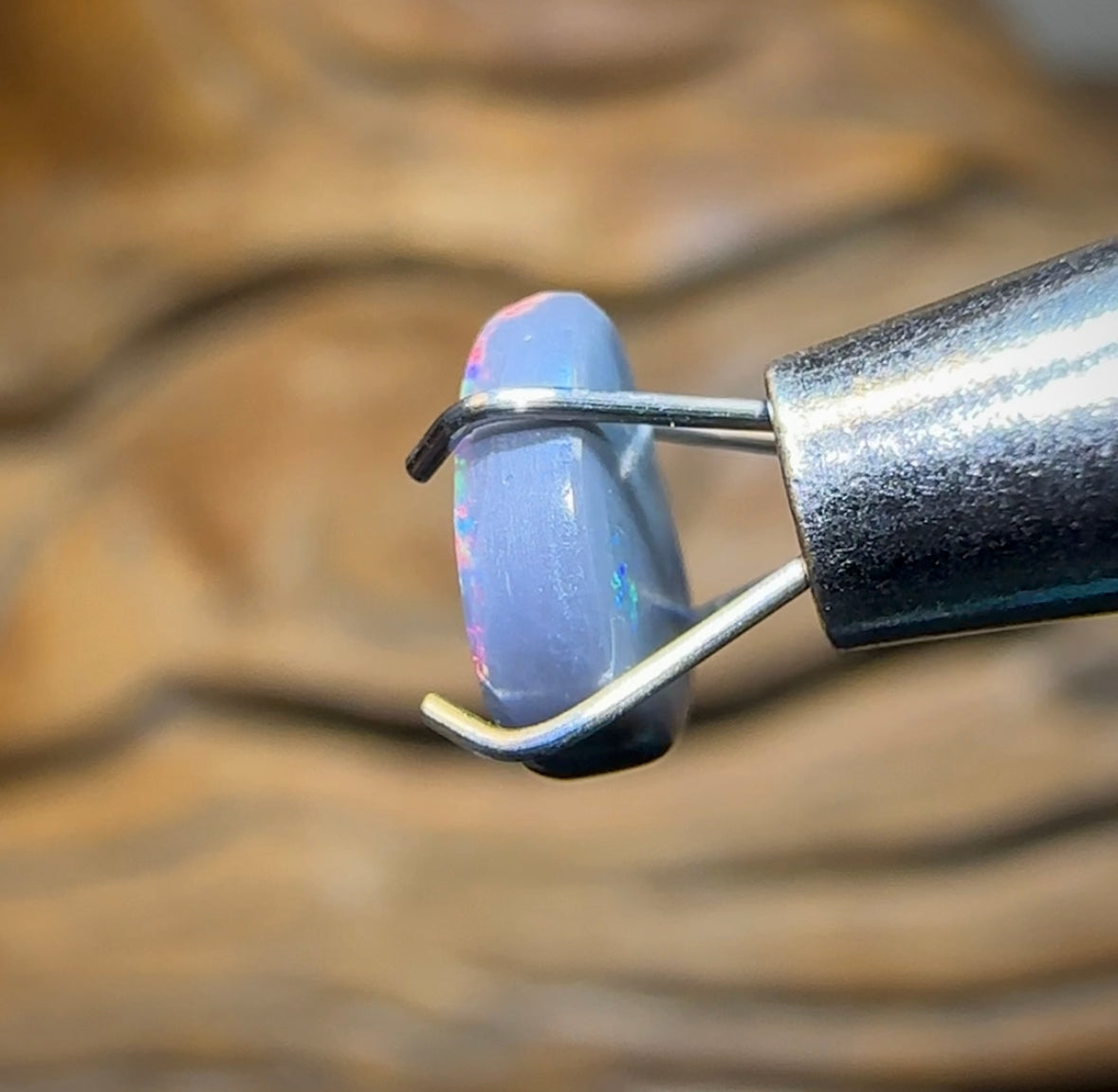 0.75cts - Australian Red on Black Opal from Lightning Ridge - Opal Whisperers