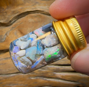 43.5cts - Vial of Lightning Ridge Opal - Opal Whisperers