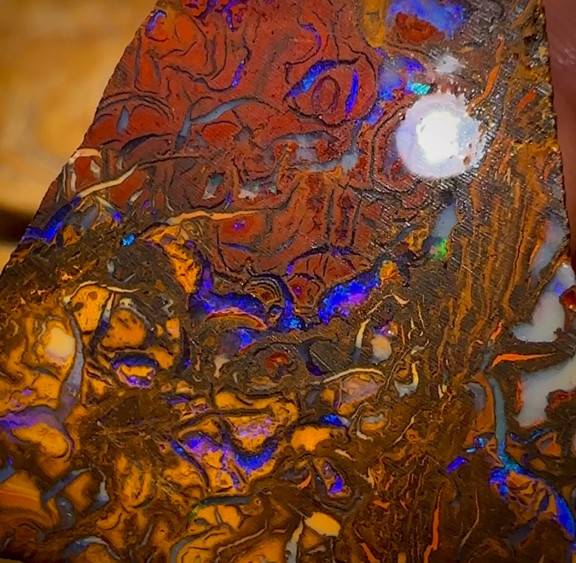 140.5cts - Tribal Split 1 Yowah Nut Opal Rough Piece. Australian Opal