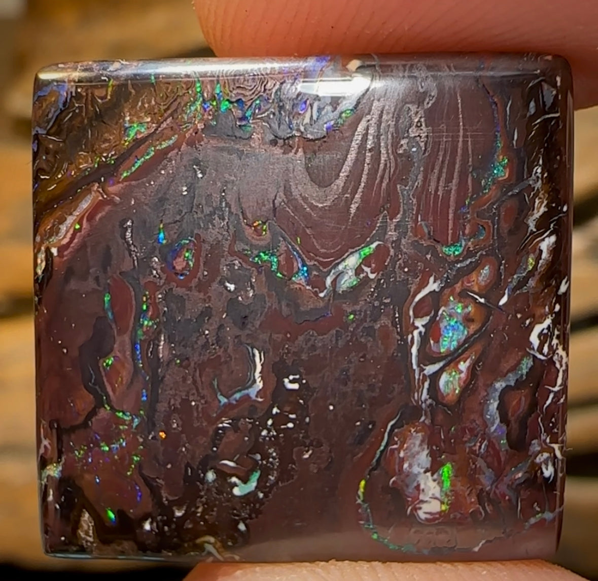 32.7cts - Queensland Boulder Opal Double Sided - Opal Whisperers