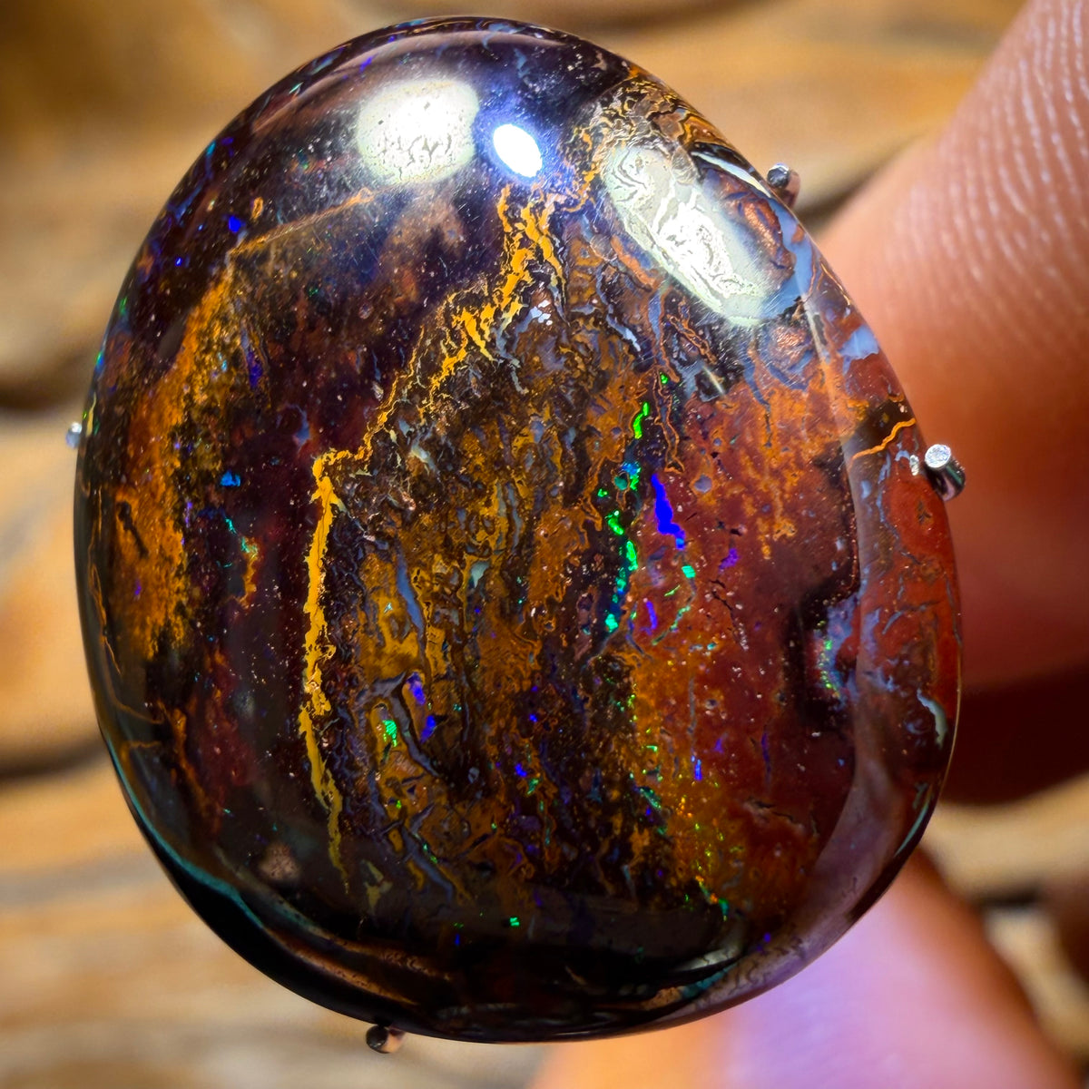 18.3cts - Tribal Queensland Boulder Opal from Yowah
