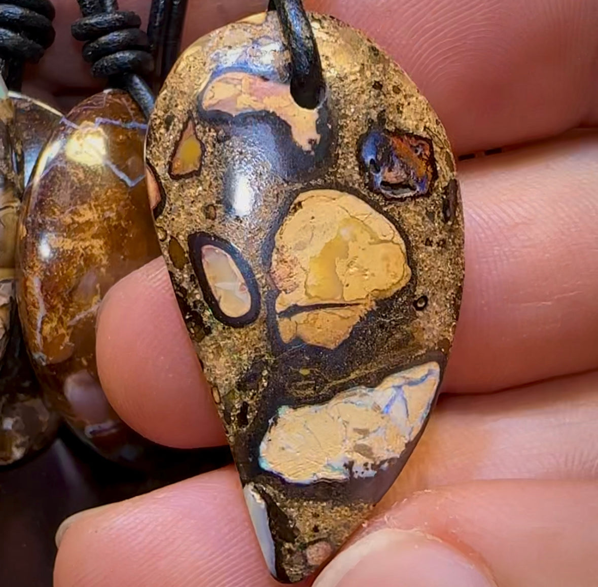 10x Drilled Yowah Boulder Opals. Bulk Wholesale Dealers Package - Opal Whisperers