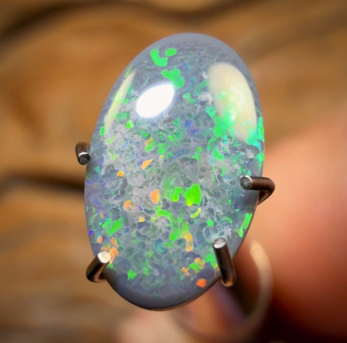 WILDCARD! 1.1cts - Lightning Ridge Black Opal