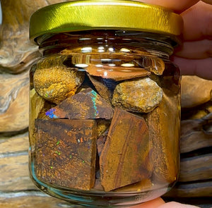 125.6g - Jar of Rough Australian Boulder Opal