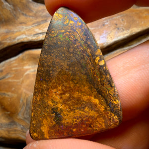 Bargain Card! 52.1cts - “Electric Swirls”Tight Tribal Queensland Boulder Opal from Yowah