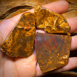 332,8 cts - 3x Yowah Nuss Rohopal-Paket. Australischer Opal
