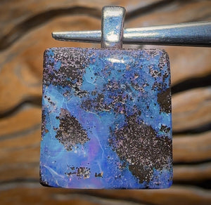 Solid Queensland Boulder Unisex Opal Pendant HALF PRICE BARGAIN