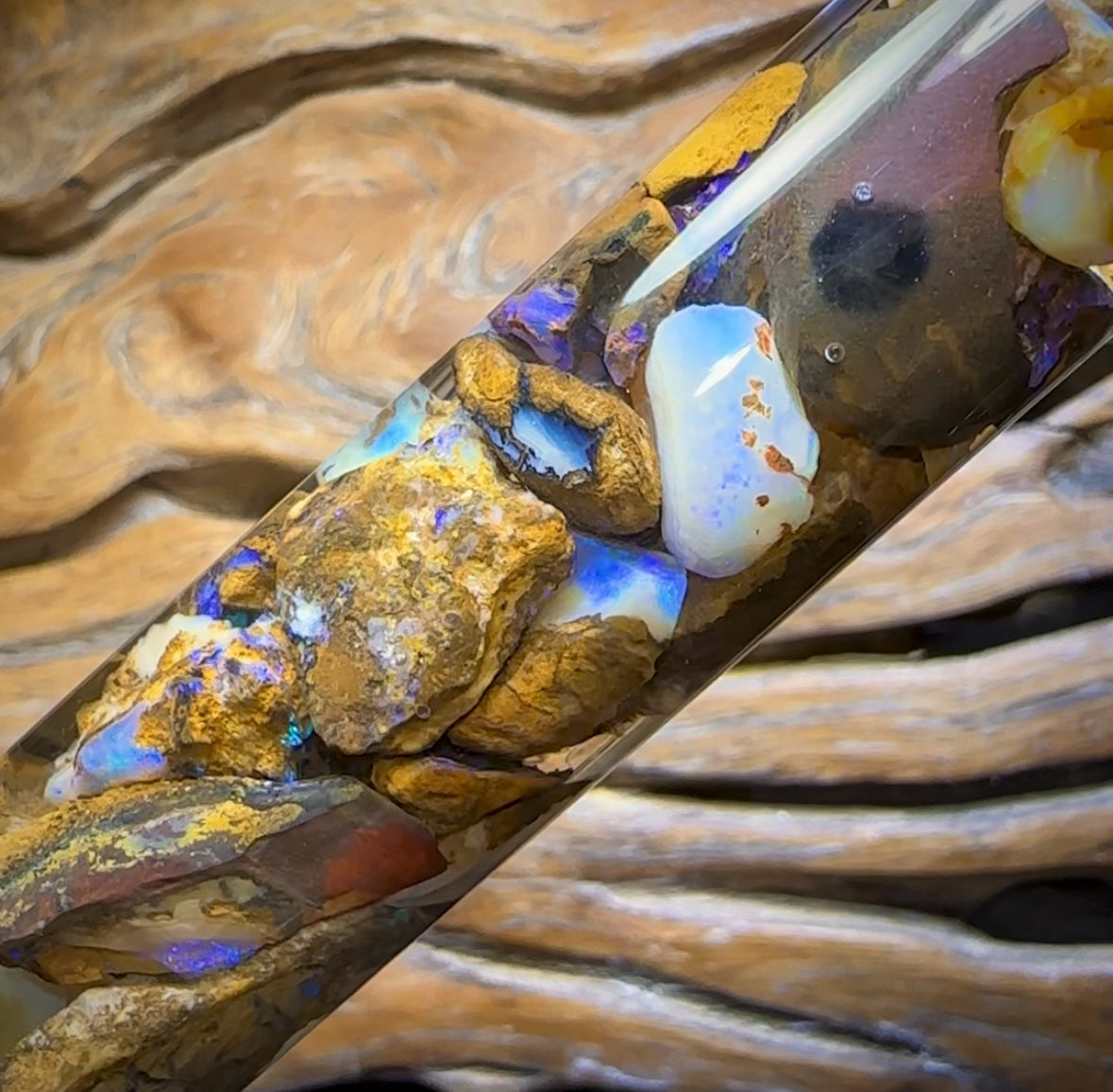180cts - Vial of Australian Boulder Opal Rough from Yowah