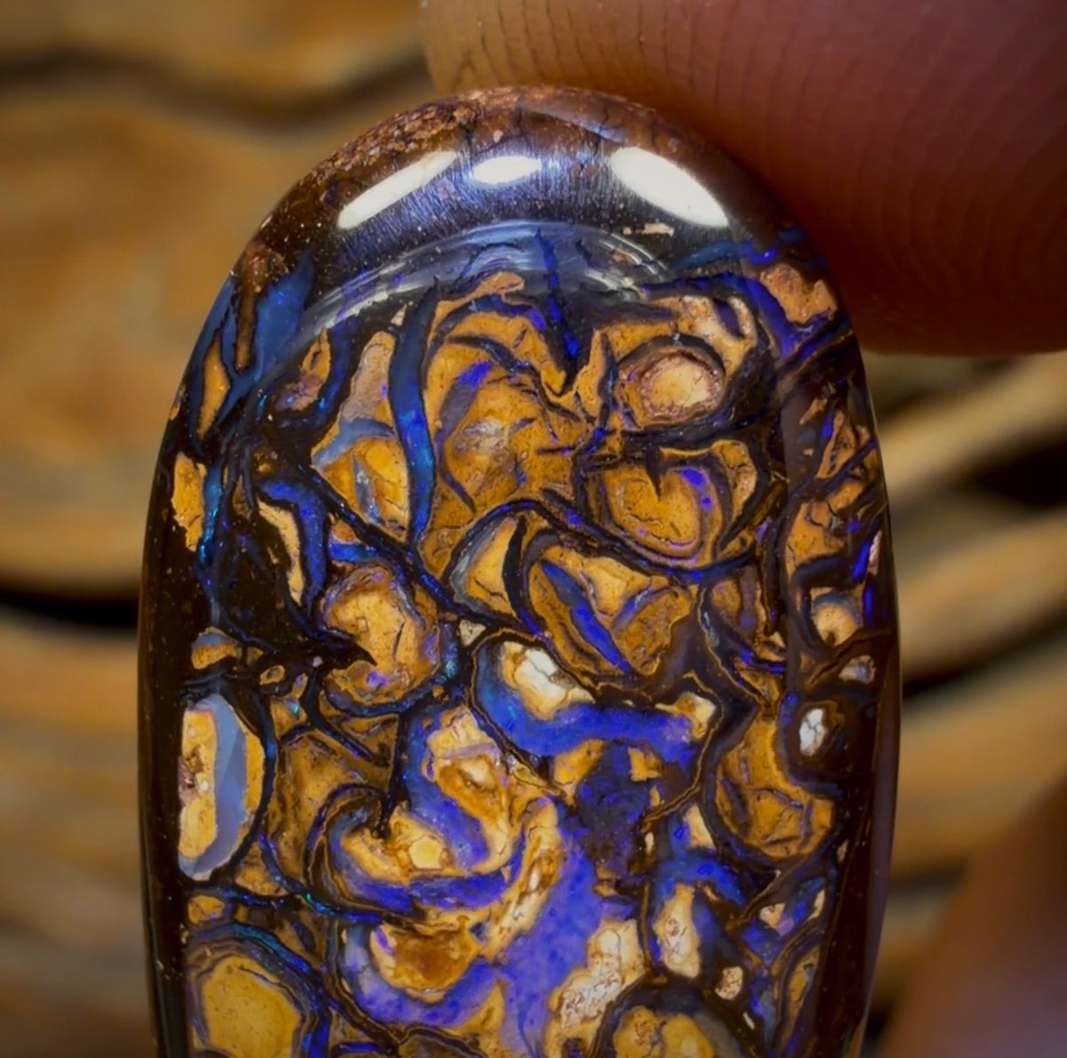 32.1cts - Thick Tribal Magic Yowah Nut Opal. Double Sided