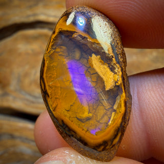 35.6cts - Yowah Nut Crystal Super Rare Suspended Centre Opal. Australian Boulder Opal