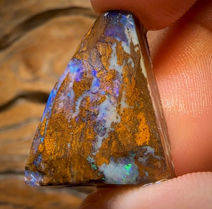 24.1cts - Queensland Boulder Opal Preform Rub. Double Sided!