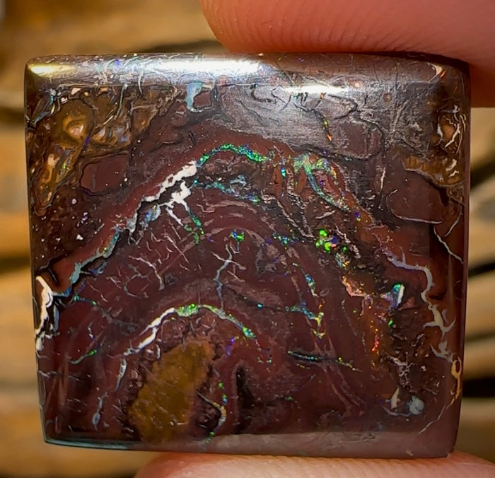 35.4cts - Queensland Boulder Opal Double Sided - Opal Whisperers