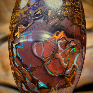 46.1cts - Tribal Yowah Nut Opal. Australian Opal Picture Stone