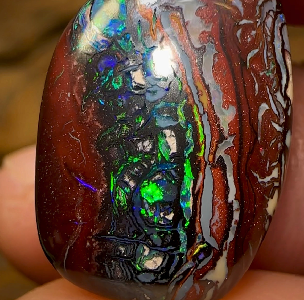 19.8cts - Queensland Boulder Opal from Koroit - Opal Whisperers