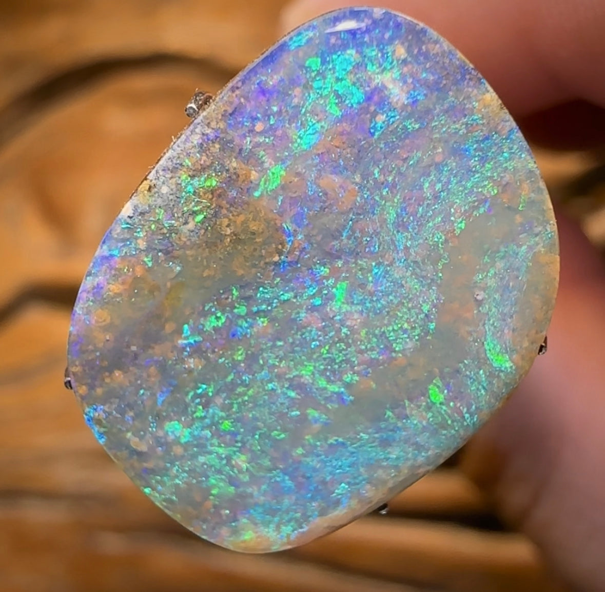 10.6cts - Queensland Boulder Seam Opal from Winton - Opal Whisperers