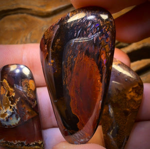 137.9cts - 3x Australian Tribal Boulder Opal’s. Wholesale Dealers Parcel $1/ct