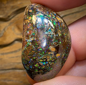 66.4cts - Yowah Nut Tribal. Australian Boulder Opal - Opal Whisperers