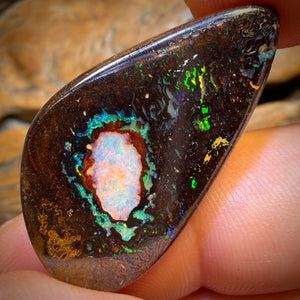 36.2cts - Rare Yowah Nut Crystal Centre Opal. Australian Boulder Opal