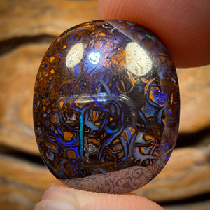 36.4cts - Tribal Yowah Nut Opal. Double Sided