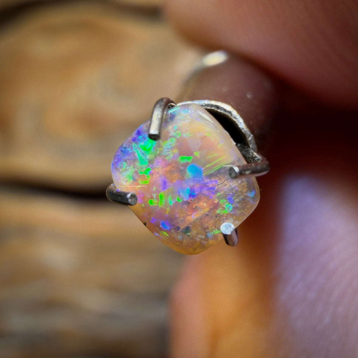 🔨 AUCTION 🔨 No Reserve 0.2cts - Solid Australian Boulder Pipe Opal