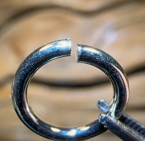 Sterling Silver Jump Rings - 10mm. Add On Purchase for Drilled Opals