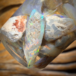 23.9cts - Lightning Ridge Opal Vial