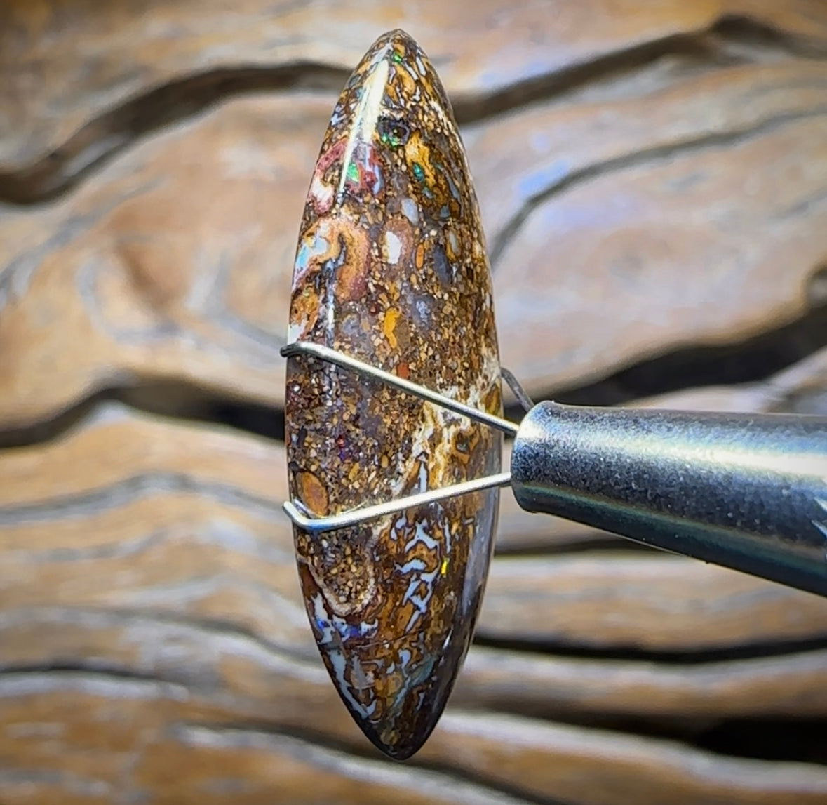 17.1cts - Australian Boulder Opal. Yowah Tribal - Opal Whisperers