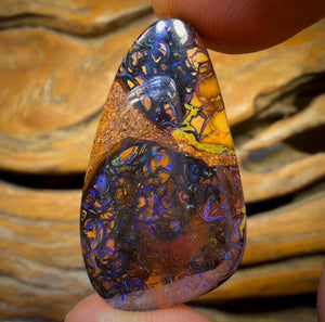 55.1cts - Tribal Yowah Nut Australian Opal Double Sided Double Conglomerate.